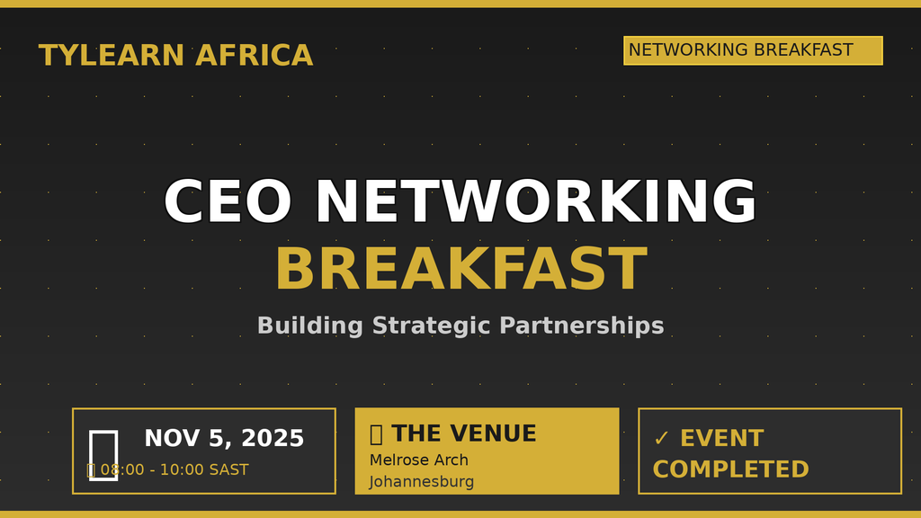 CEO Networking Breakfast: Building Strategic Partnerships