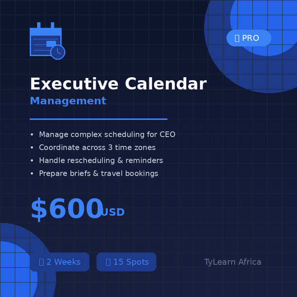Executive Calendar Management