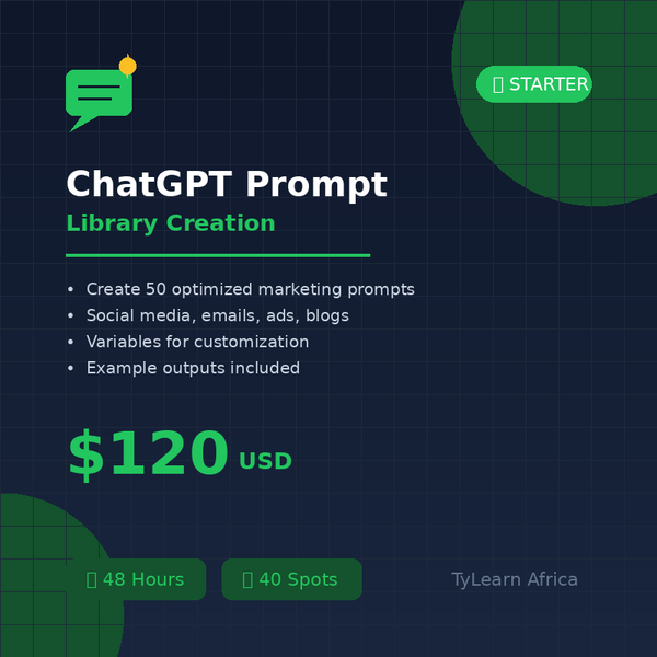 ChatGPT Prompt Library Creation